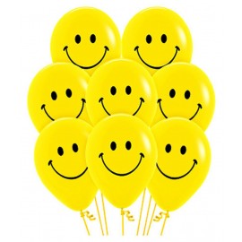 Cute Yellow Smiley Party Balloons Pack of 30 Pcs (9-12 inches) for celebration Cute Yellow Smiley Party Balloons Pack of 30 Pcs (9-12 inches) for celebration