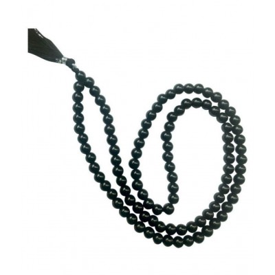 Cyan spritual Black Agate Mala/Black Hakik Mala/हकीक माला, hakik mala Black 108, hakik mala Stone Sulemani Gemstone,Kali Hakik Mala