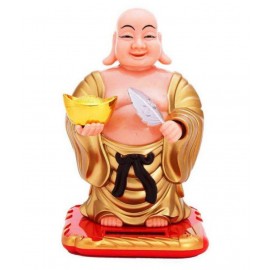 DD1  Laughing Buddha - Solar Head & Wrist Swing Vastu Statue,