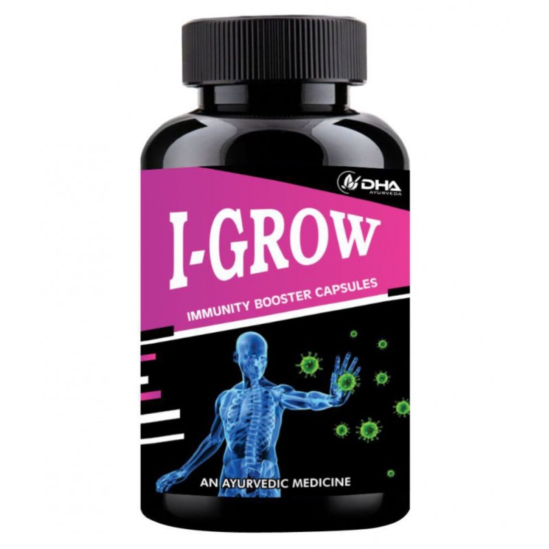 DHA Ayurveda I-Grow Herbal Immunity Booster Capsule 30 no.s Pack Of 1