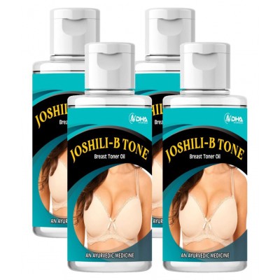 DHA Ayurveda Joshili B-Tone Women Bust Firming Herbal Oil 400 ml Pack Of 4