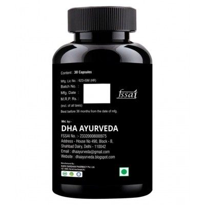 DHA Ayurveda Mass Grow Herbal Muscle Grow Supplement Capsule 30 no.s Pack Of 1