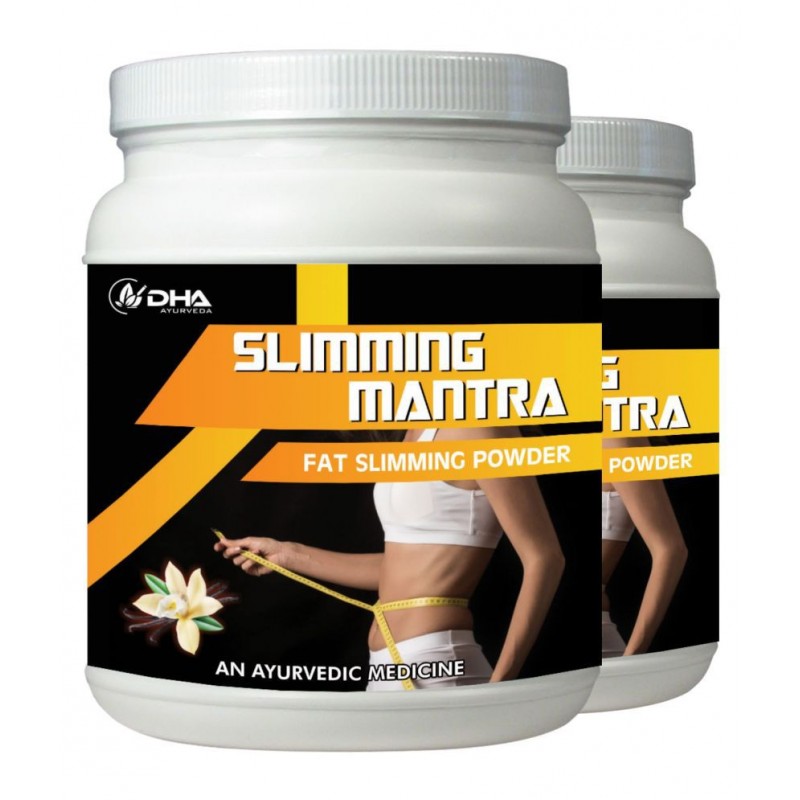 DHA Ayurveda Slimming Mantra- Fat Cutter Vanilla Powder 200 gm Pack Of 2
