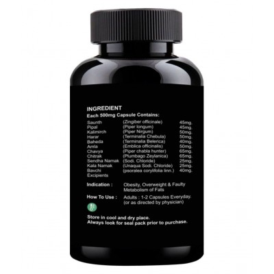 DHA Ayurveda Slimming Mantra- Herbal Fat Burner Capsule 30 no.s Pack Of 1