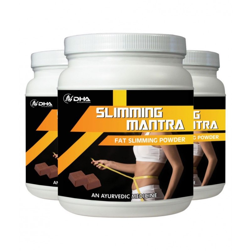 DHA Ayurveda Slimming Mantra- Herbal Fat Cutter Choco Powder 300 gm Pack of 3