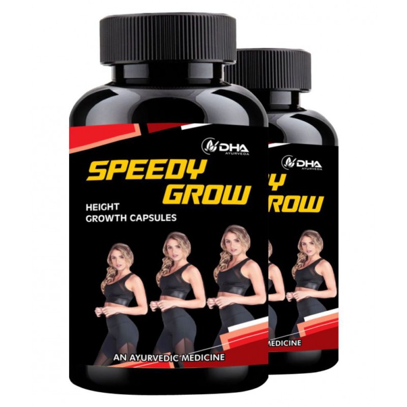 DHA Ayurveda Speedy Grow- Height Growth Herbal Capsule 60 no.s Pack Of 2