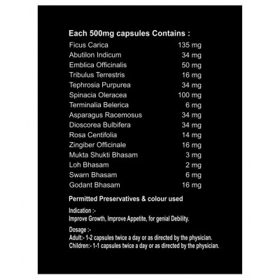 DHA Ayurveda Speedy Grow- Height Growth Herbal Capsule 60 no.s Pack Of 2