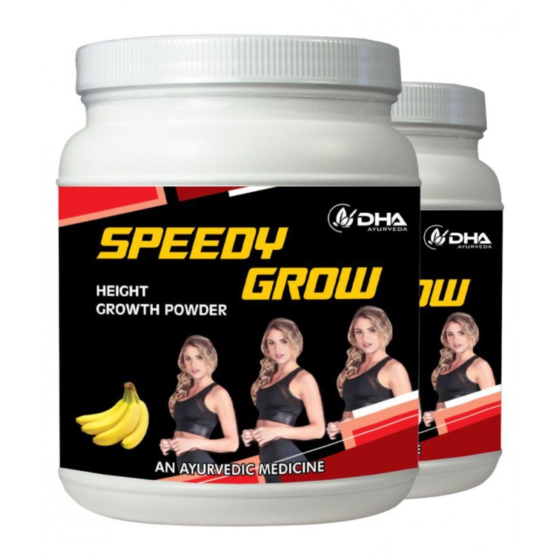 DHA Ayurveda Speedy Grow- Herbal Height Grow Banana Powder 200 gm Pack Of 2