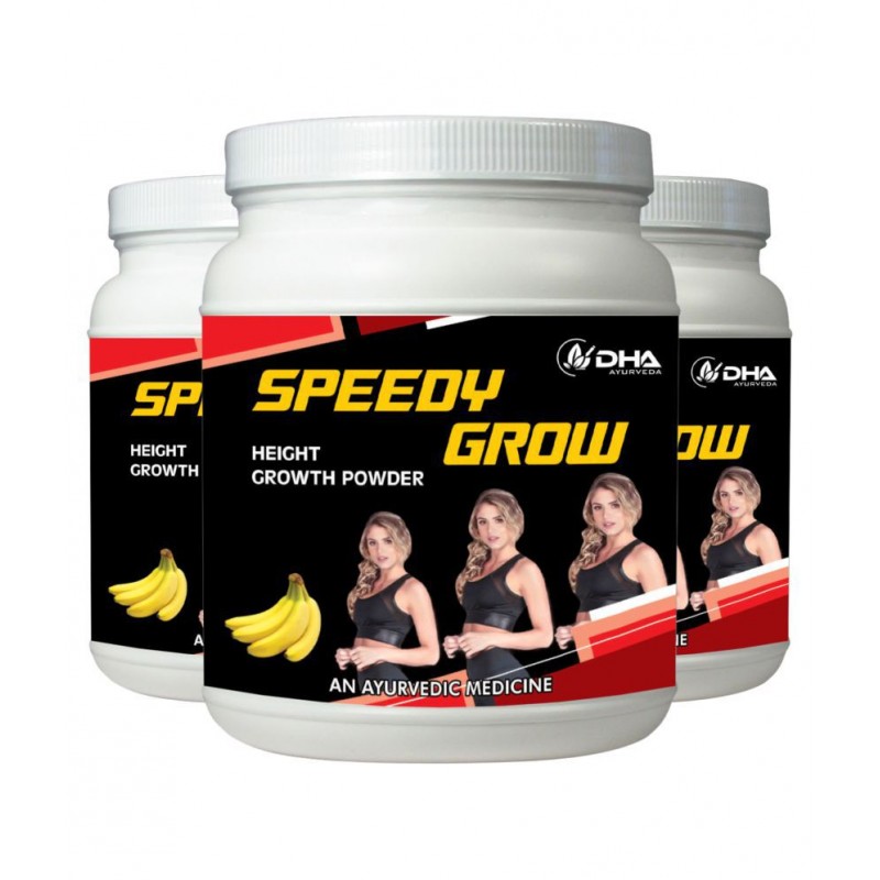 DHA Ayurveda Speedy Grow- Herbal Height Grow Banana Powder 300 gm Pack of 3