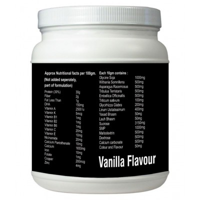 DHA Ayurveda Speedy Grow- Herbal Height Grow Vanilla Powder 400 gm Pack Of 4