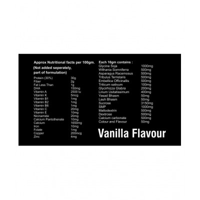 DHA Ayurveda Speedy Grow- Herbal Height Grow Vanilla Powder 400 gm Pack Of 4