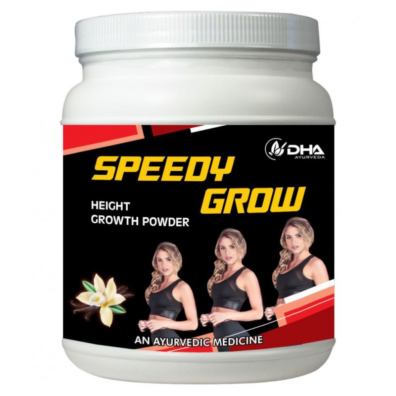 DHA Ayurveda Speedy Grow Herbal Height Growth Vanilla Powder 100 gm Pack Of 1