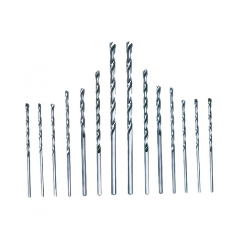 DIY Crafts Steel Twist Drill Bit Set - 13 Pieces