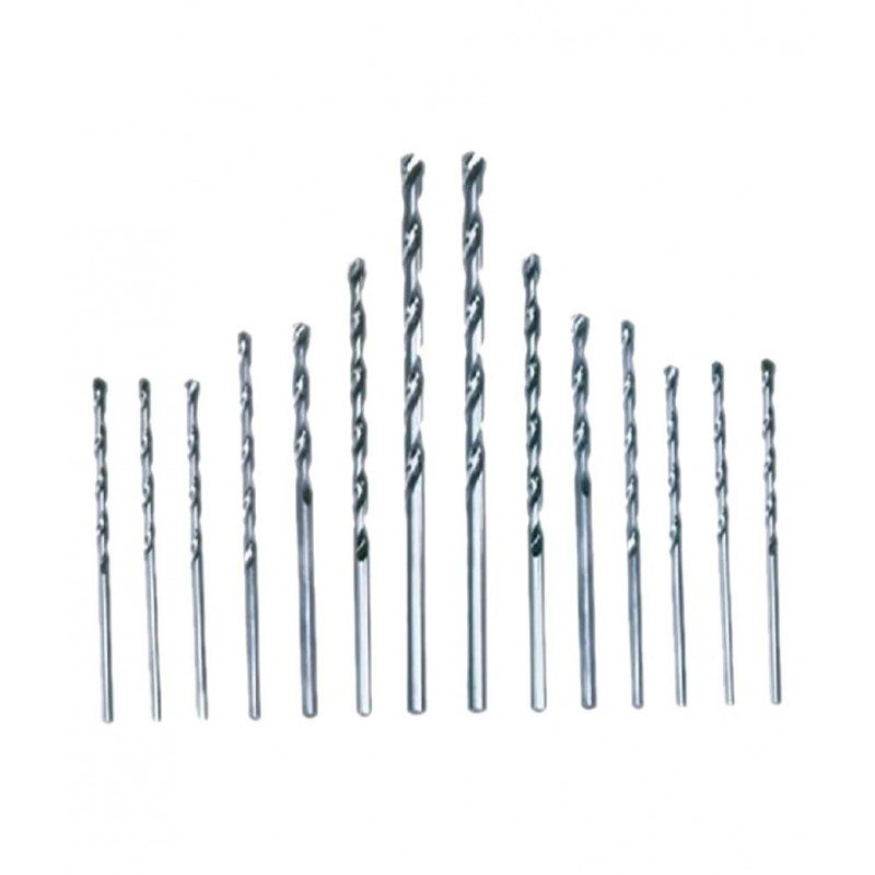 DIY Crafts Steel Twist Drill Bit Set - 13 Pieces