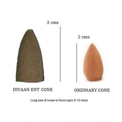 DIYAAN ENT SMOKE BACKFLOW CONE Multicolour Wood Smoke Backflow - Pack of 30