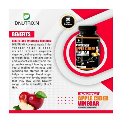 DNUTRIXN - Apple Cider Vinegar ( Pack of 1 )