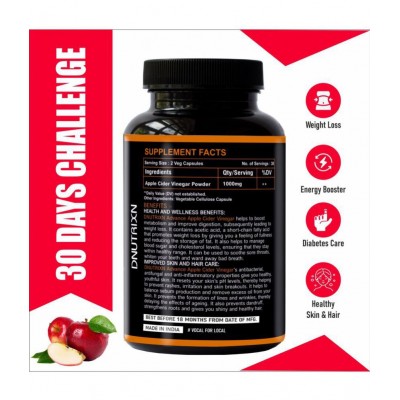 DNUTRIXN - Apple Cider Vinegar ( Pack of 1 )