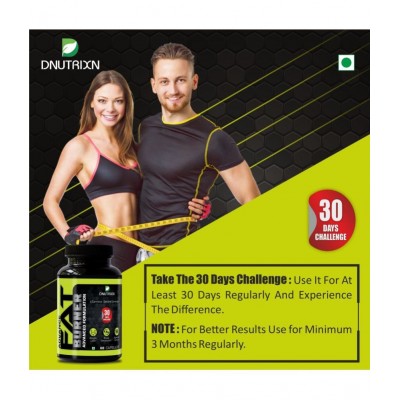 DNUTRIXN Advance Fat Burner Capsules-60 | 30 Days Challenge 60 no.s Unflavoured Single Pack