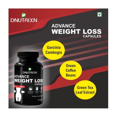 DNUTRIXN Advance Weight Loss Capsules |Advanced Formulation 60 no.s Unflavoured