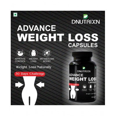 DNUTRIXN Advance Weight Loss Capsules |Advanced Formulation 60 no.s Unflavoured