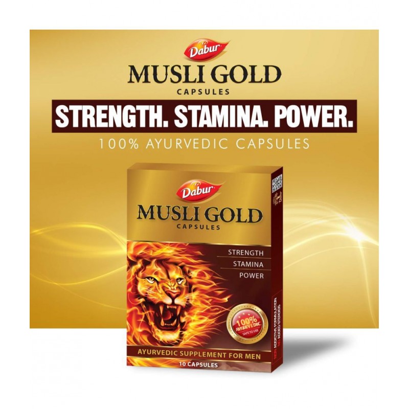 Dabur MUSLI GOLD 10 CAPSULES ( PACK OF 2 )