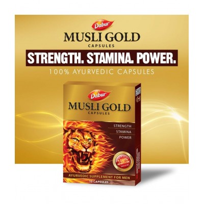 Dabur MUSLI GOLD 10 CAPSULES ( PACK OF 2 )