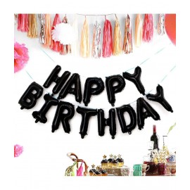 Dakshya Happy Birthday Letter Foil Balloon (Black) Pack of 13 Letters Dakshya Happy Birthday Letter Foil Balloon (Black) Pack of 13 Letters