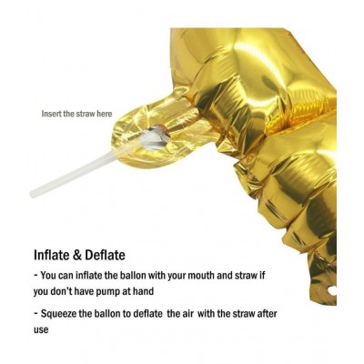 Dakshya Industries 13 Letter Happy Birthday Foil Balloon - Blue