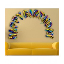 Dakshya Industries Multicolor Happy Birthday Foil Balloon Dakshya Industries Multicolor Happy Birthday Foil Balloon