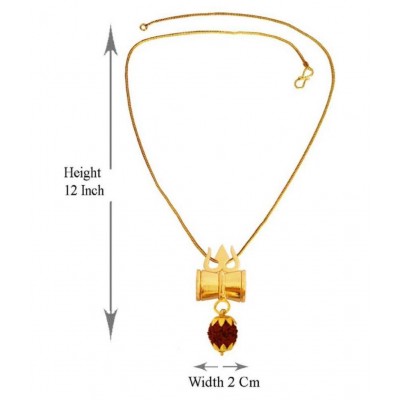 Damru Locket With Chain