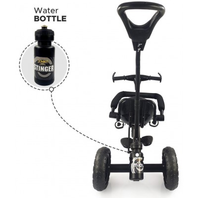 Dash Micro Tricycle with Parental Handle, Sipper, Comfortable seat Safety Harness and Footrest,, Helps to Learn Riding for Kids, Capacity 25 Kg (2+ Years, Black)