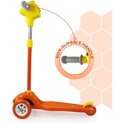 Dash Speedy Scooter with LED Lights and Music, Adjustable Height, for Your Kid, Road Runner Kick Scooter for Kids, Skating Scooter for Kids, Capacity 15 kg (3+ Years)