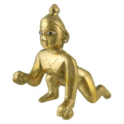 Davyanshi Enterprises Laddu Gopal Brass Idol