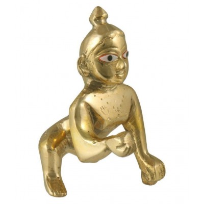 Davyanshi Enterprises Laddu Gopal Brass Idol