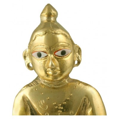 Davyanshi Enterprises Laddu Gopal Brass Idol