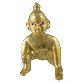 Davyanshi Enterprises Laddu Gopal Brass Idol