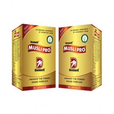 Deemark Musli Pro Ayurvedic Strength and Performance Booster for Men (60 Capsules)