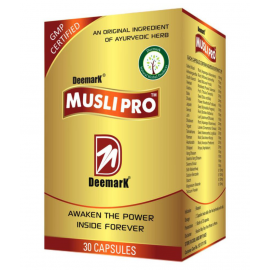 Deemark Musli Pro Ayurvedic Strength and Performance Booster for Men (60 Capsules)