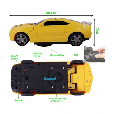 Deformation Action Robot Car Toy Inspired by Transformer with Music and Lights