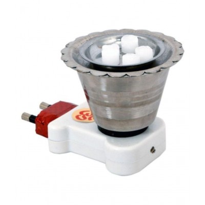 Dhoop Dani Incense Burner(Useful for Loban, Bakhoor, Oudh, Agarbatti) Quick Burn Steel Kapoor Dani Electric Stand for Home, Office, Temple God Puja