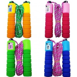 Digital Skipping Counting Rope with Rubber Grip for Girl, Boy, Men and Women (Pack of 1) (Multicolor, as Available) Digital Skipping Counting Rope with Rubber Grip for Girl, Boy, Men and Women (Pack of 1) (Multicolor, as Available)
