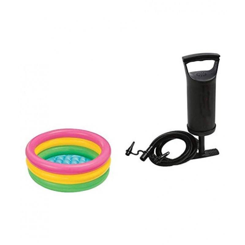 Divi Divine  Sunset Glow Baby Pool, Multi Color & High Output Air Balloon Pump, Multi Color