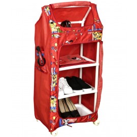 Divi Divine Multipurpose Premium Plastic Baby almirah, Wardrobe for Kids, Cloth Organizer, Folding almirah, Toy Box, Organizer (5 Shelf, Red) Divi Divine Multipurpose Premium Plastic Baby almirah, Wardrobe for Kids, Cloth Organizer, Folding almirah, Toy Box, Organizer (5 Shelf, Red)