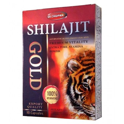 Dr Chopra Shilajit Gold (10x5=50) Capsule 10 no.s Pack Of 5 Dr Chopra Shilajit Gold (10x5=50) Capsule 10 no.s Pack Of 5