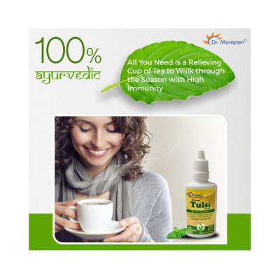 Dr. Morepen Ayurvedic Tulsi Drop For Immunity Liquid 60 ml Pack Of 2