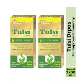 Dr. Morepen Ayurvedic Tulsi Drop For Immunity Liquid 60 ml Pack Of 2