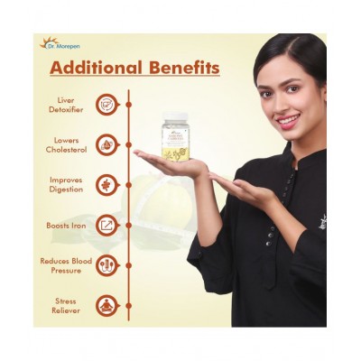 Dr. Morepen Garcinia Cambogia For Weight Loss | 800mg With 60% HCA | Metabolism Booster & Weight Management Supplement 60 no.s Unflavoured Single Pack