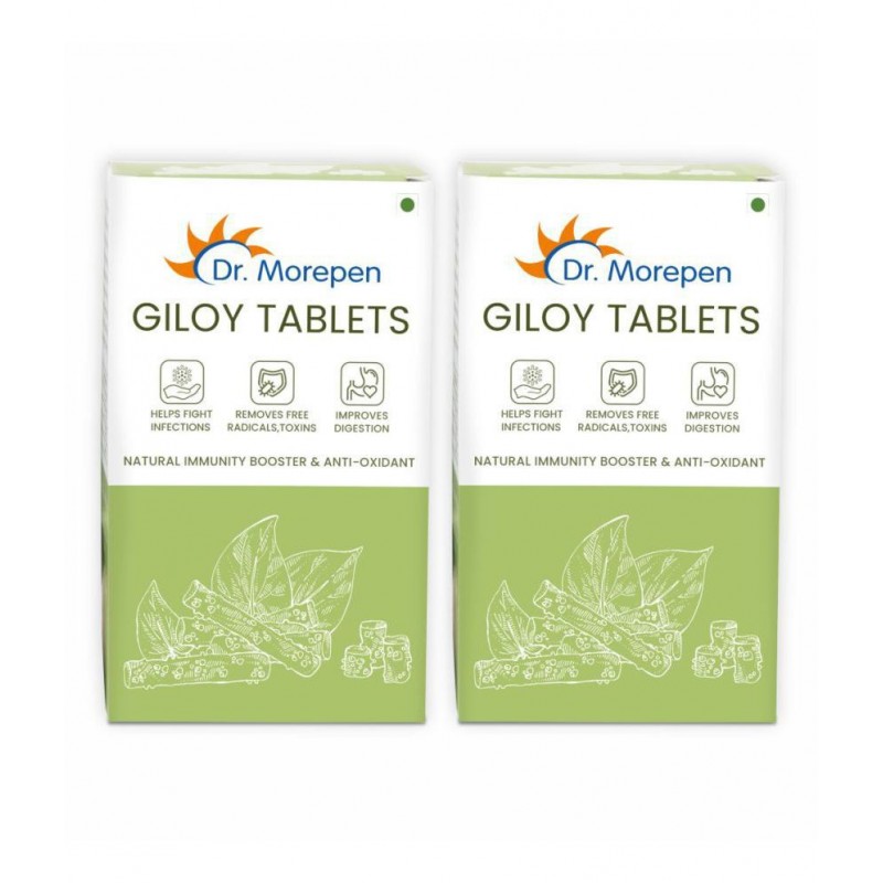 Dr. Morepen Giloy Tablets | Immunity Tablet 120 no.s Pack Of 2