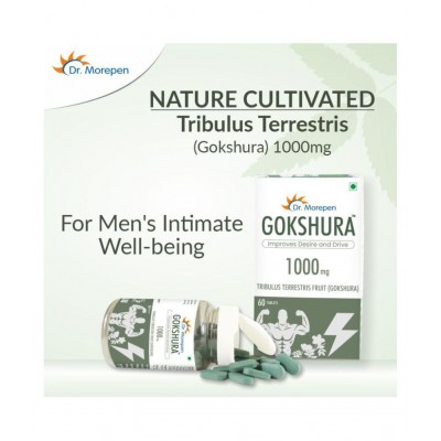 Dr. Morepen Gokshura Tablets | Tribulus Terrestris Tablet 60 no.s Pack Of 1