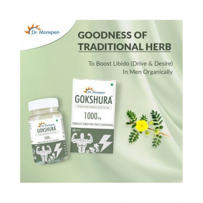 Dr. Morepen Gokshura Tablets | Tribulus Terrestris Tablet 60 no.s Pack Of 1